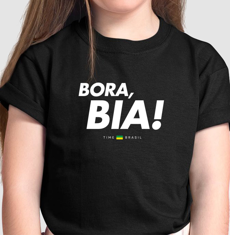 Camiseta Infantil Bora, Bia!