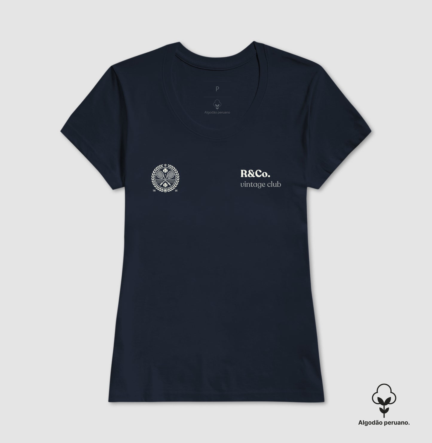 Camiseta Vintage Club Bolso Raquetes