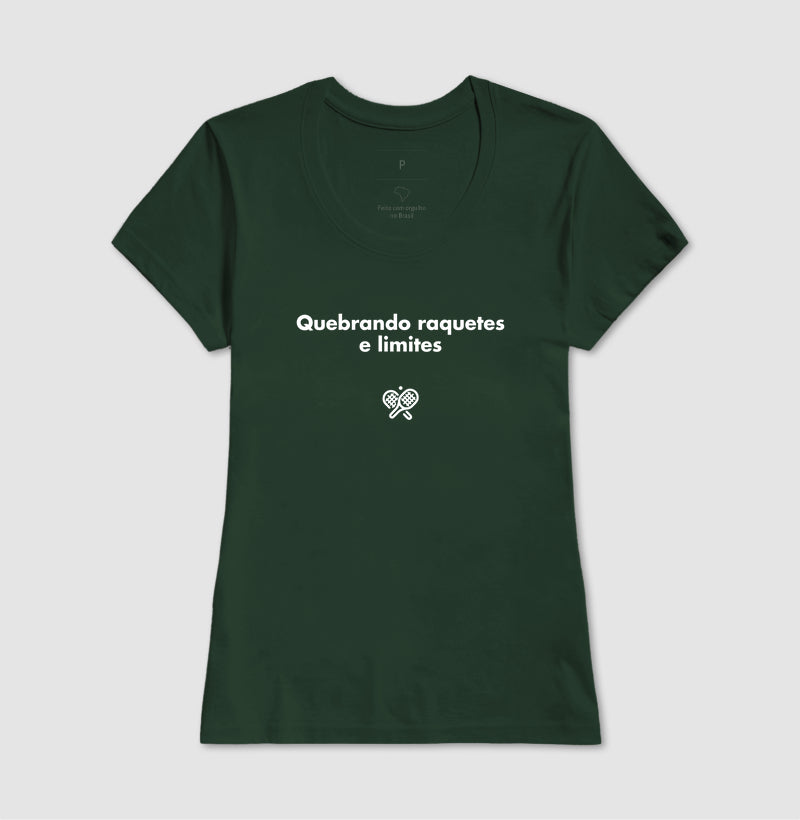 Camiseta Quebrando Raquetes e Limites