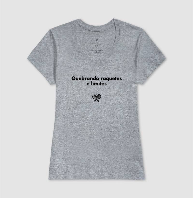 Camiseta Quebrando Raquetes e Limites