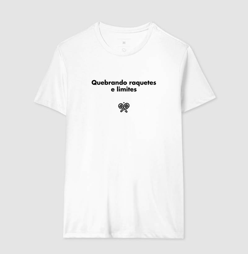 Camiseta Quebrando Raquetes e Limites