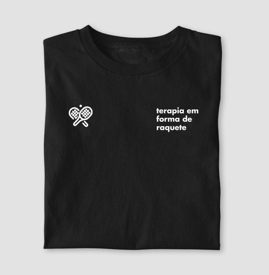 Camiseta Terapia em Forma de Raquete